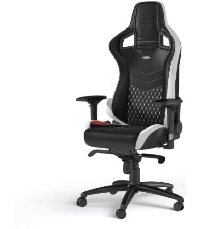 Крісло геймерське Noblechairs EPIC Real Leather Blck/Wht/Red (NBL-RL-EPC-001)