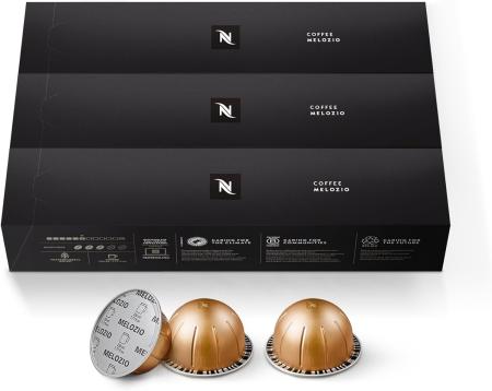 Nespresso Capsules VertuoLine, Melozio, Medium Roast Coffee, 30 Count Coffee Pods, Brews 7.77 Ounce 10 Count (Pack of 3)