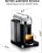 Nespresso Vertuo Coffee and Espresso Machine by Breville with Aeroccino Milk Frother- Chrome