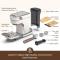 Espresso Machine, Cafetera Espresso Electrica with Commercial Milk Frother Steamer