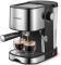 Espresso Machine, Ihomekee Espresso and Cappuccino Coffee Maker with Milk Frother/Steam Wand for Latte, Mocha, Cappuccino, 15 Bar Pump Pressure Semi-Automatic Coffee Machine, Silver+Black