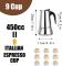 DITOSH 9 Cup Stovetop Espresso Maker Stainless Steel Moka Pot Espresso Maker Percolator Italian Coffee 