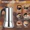 DITOSH 9 Cup Stovetop Espresso Maker Stainless Steel Moka Pot Espresso Maker Percolator Italian Coffee 