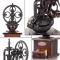 Manual Coffee Grinder Antique Cast Iron Hand Crank Coffee Mill with Grind Settings & Catch Drawer
