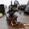 Manual Coffee Grinder Antique Cast Iron Hand Crank Coffee Mill with Grind Settings & Catch Drawer