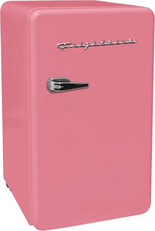 Frigidaire EFR372-PINK 3.2 Cu Ft Pink Retro Compact Rounded Corner Premium Mini Fridge
